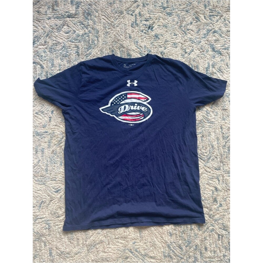 Under Armour Men’s Navy Short-Sleeve Greenville Drive Baseball Size XXL SC
